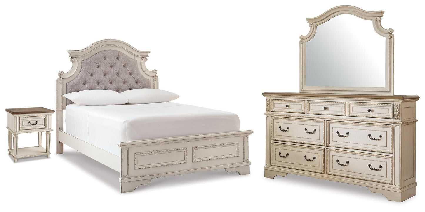 Realyn Two-Tone Bed, Dresser, Mirror and Nightstand (B78) Signature Design by Ashley®