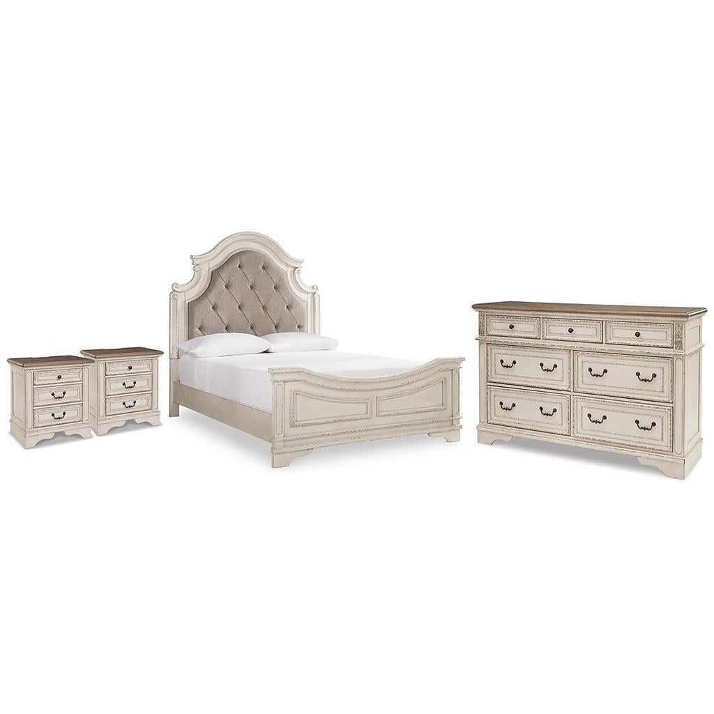 Realyn Queen Upholstered Panel Bed, Dresser and 2 Nightstands Signature Design by Ashley® Uncategorized