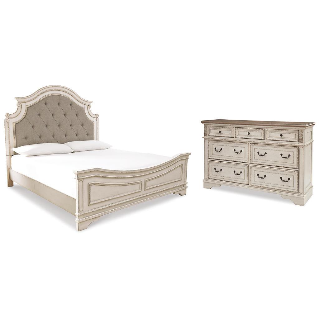 Realyn King Upholstered Panel Bed and Dresser Signature Design by Ashley® Uncategorized