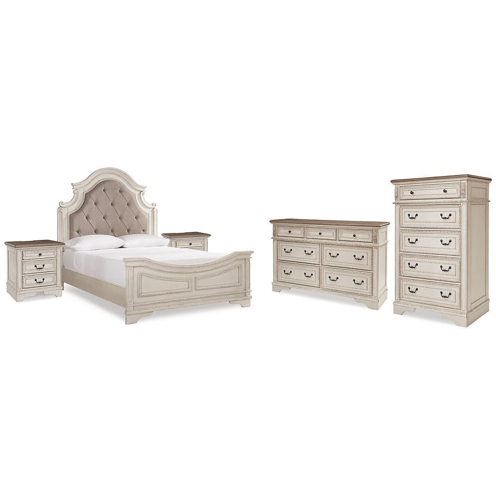 Realyn Queen Panel Bed, Dresser, Chest and 2 Nightstands Signature Design by Ashley® Uncategorized