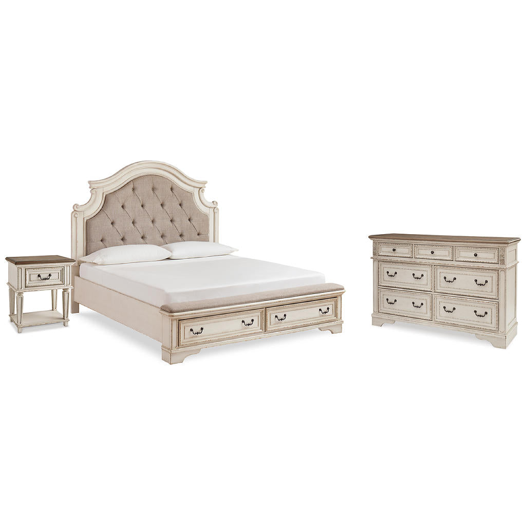 Realyn King Storage Bed, Dresser and Nightstand Signature Design by Ashley® Uncategorized