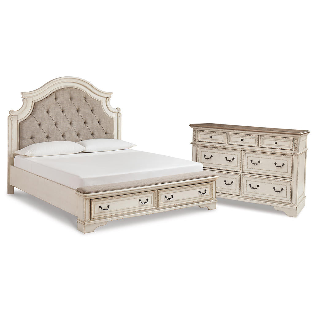 Realyn King Panel Storage Bed and Dresser Signature Design by Ashley® Uncategorized