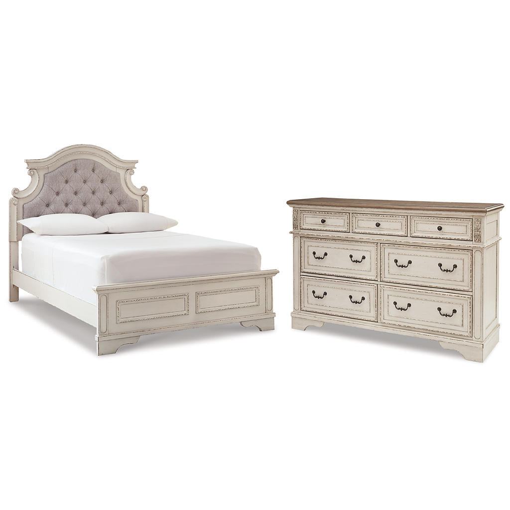 Realyn Full Upholstered Panel Bed and Dresser Signature Design by Ashley® Uncategorized