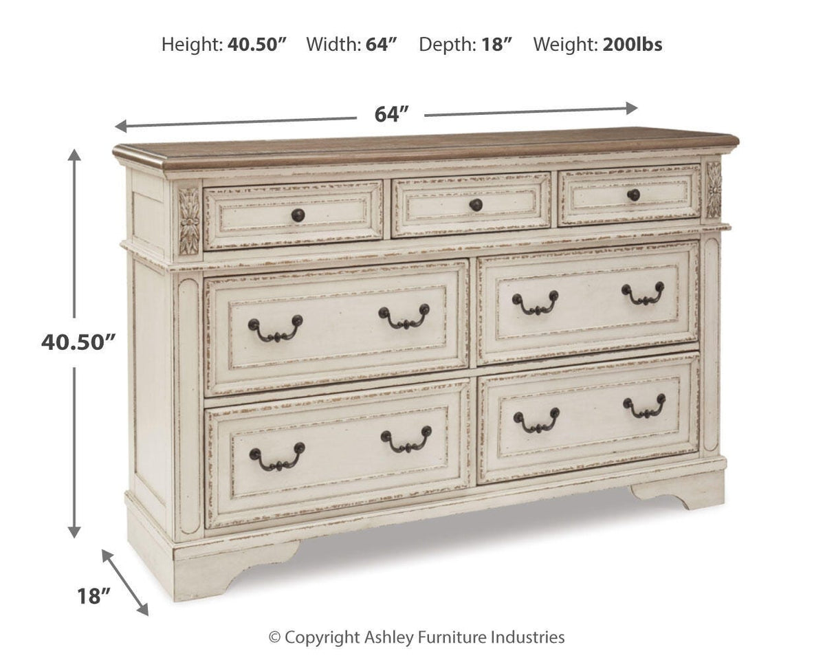 Realyn Queen Upholstered Panel Bed, Dresser and Nightstand Signature Design by Ashley® Bedroom