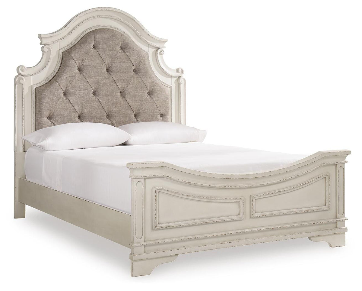 Realyn Queen Upholstered Panel Bed, Dresser and Nightstand Signature Design by Ashley® Bedroom