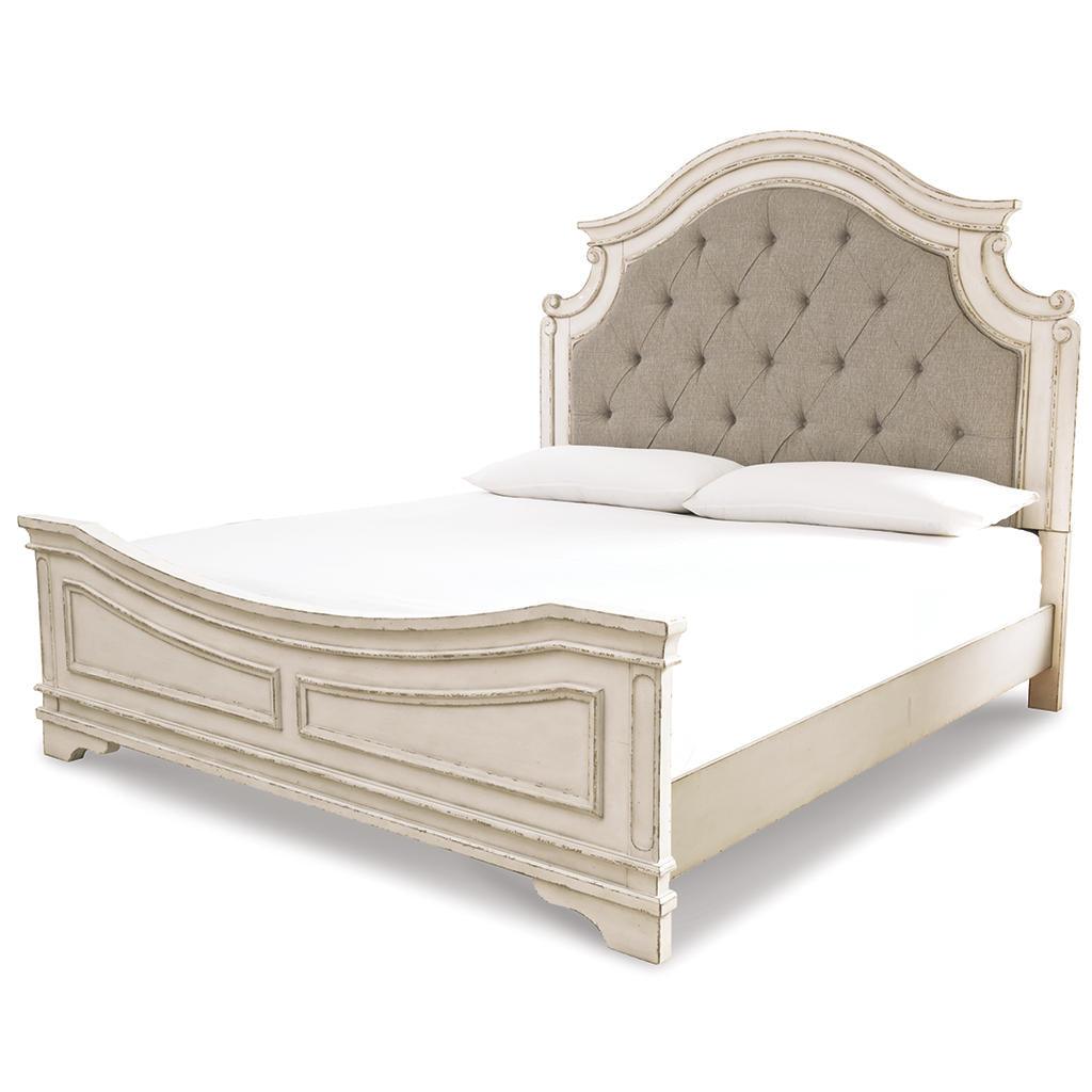 Realyn King Bed with Mirrored Dresser and Nightstand Signature Design by Ashley® Uncategorized