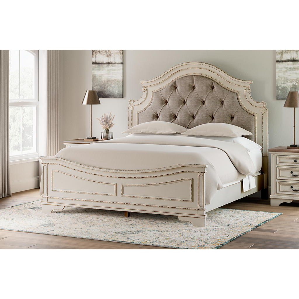 Realyn King Panel Bed, Vanity, Chest and 2 Nightstands Signature Design by Ashley® Uncategorized