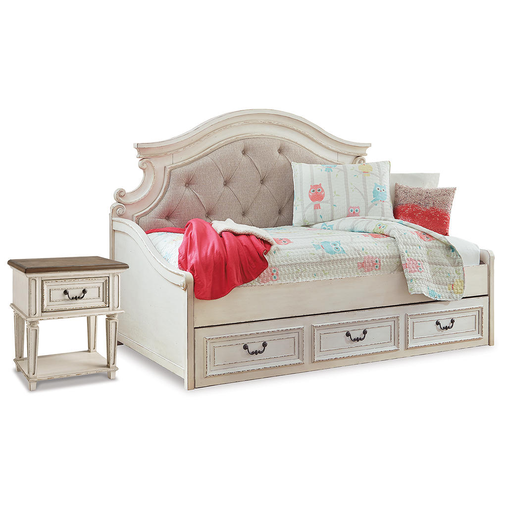 Realyn Twin Storage Day Bed and Nightstand Signature Design by Ashley® Uncategorized