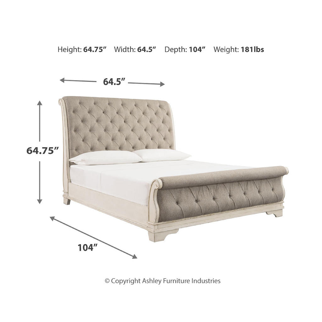 Realyn Queen Upholstered Sleigh Bed, Dresser and 2 Nightstands Signature Design by Ashley® Uncategorized