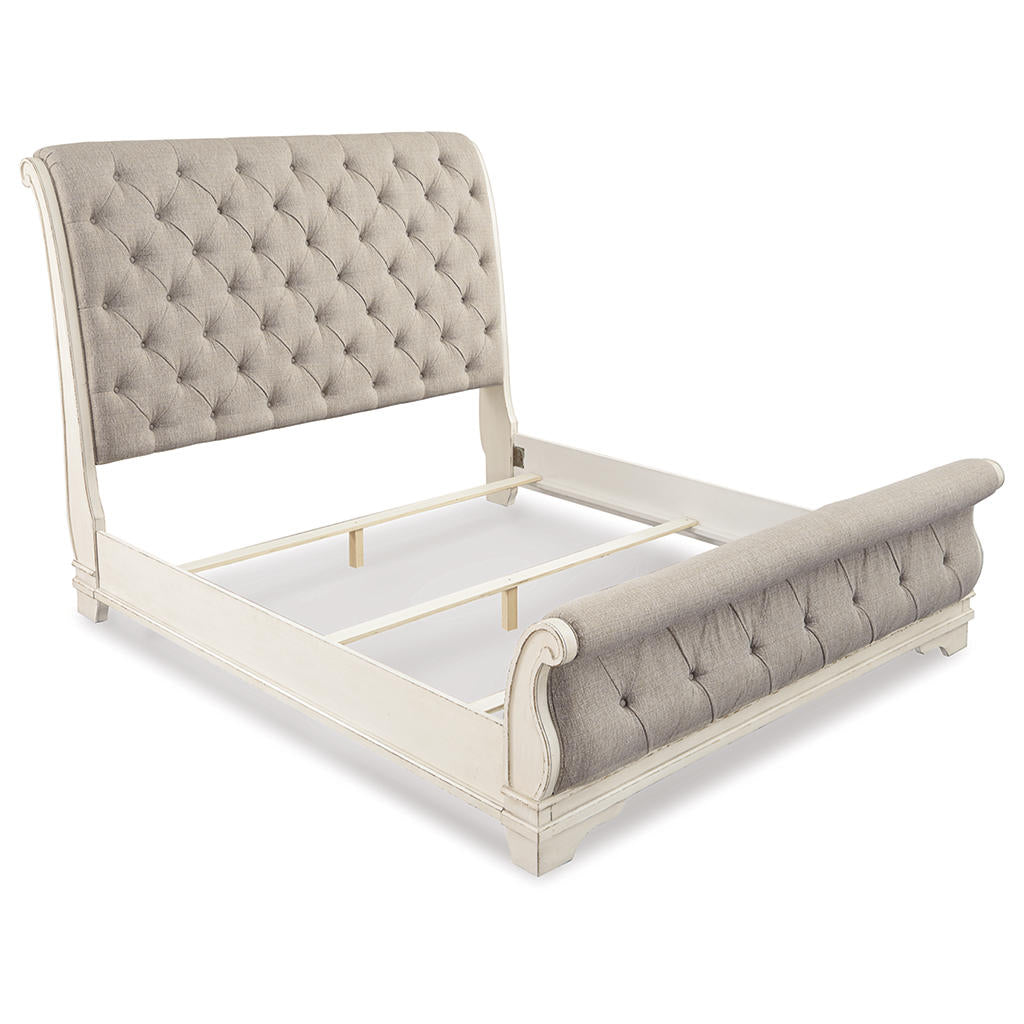 Realyn Queen Upholstered Sleigh Bed and Chest Signature Design by Ashley® Uncategorized