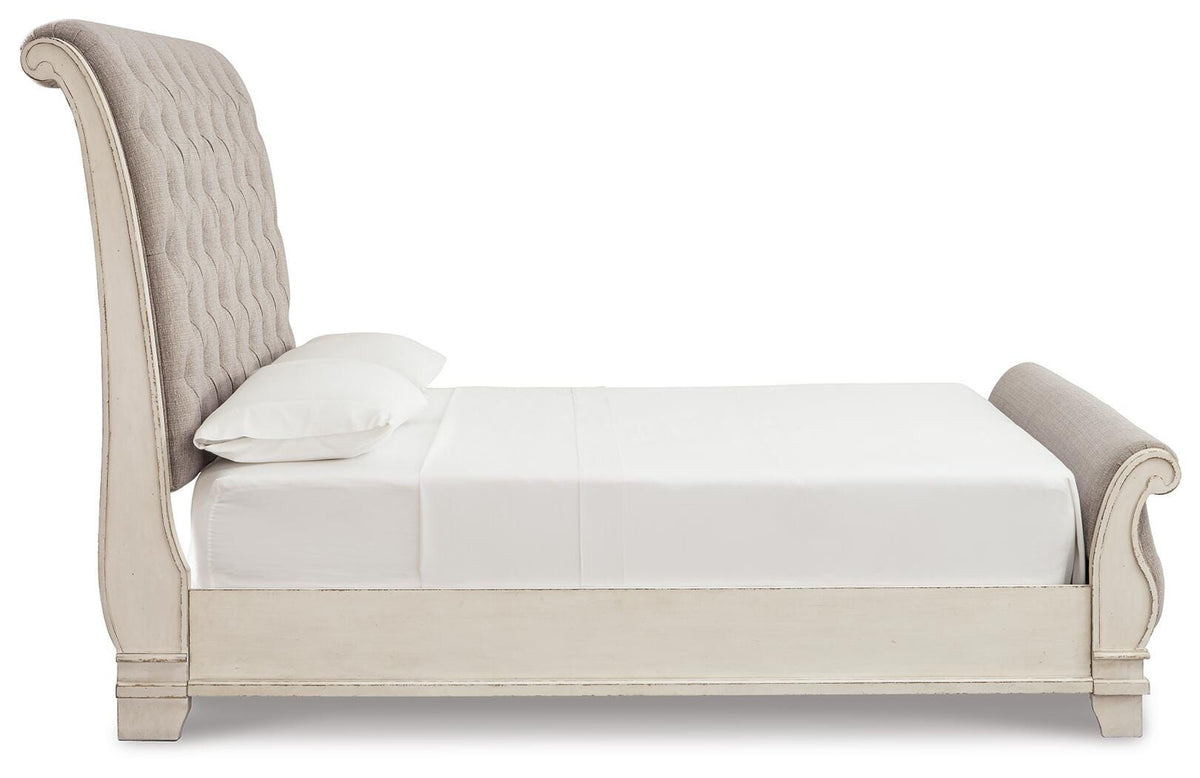 Realyn King Upholstered Sleigh Bed, Dresser and 2 Nightstands Signature Design by Ashley® Bedroom