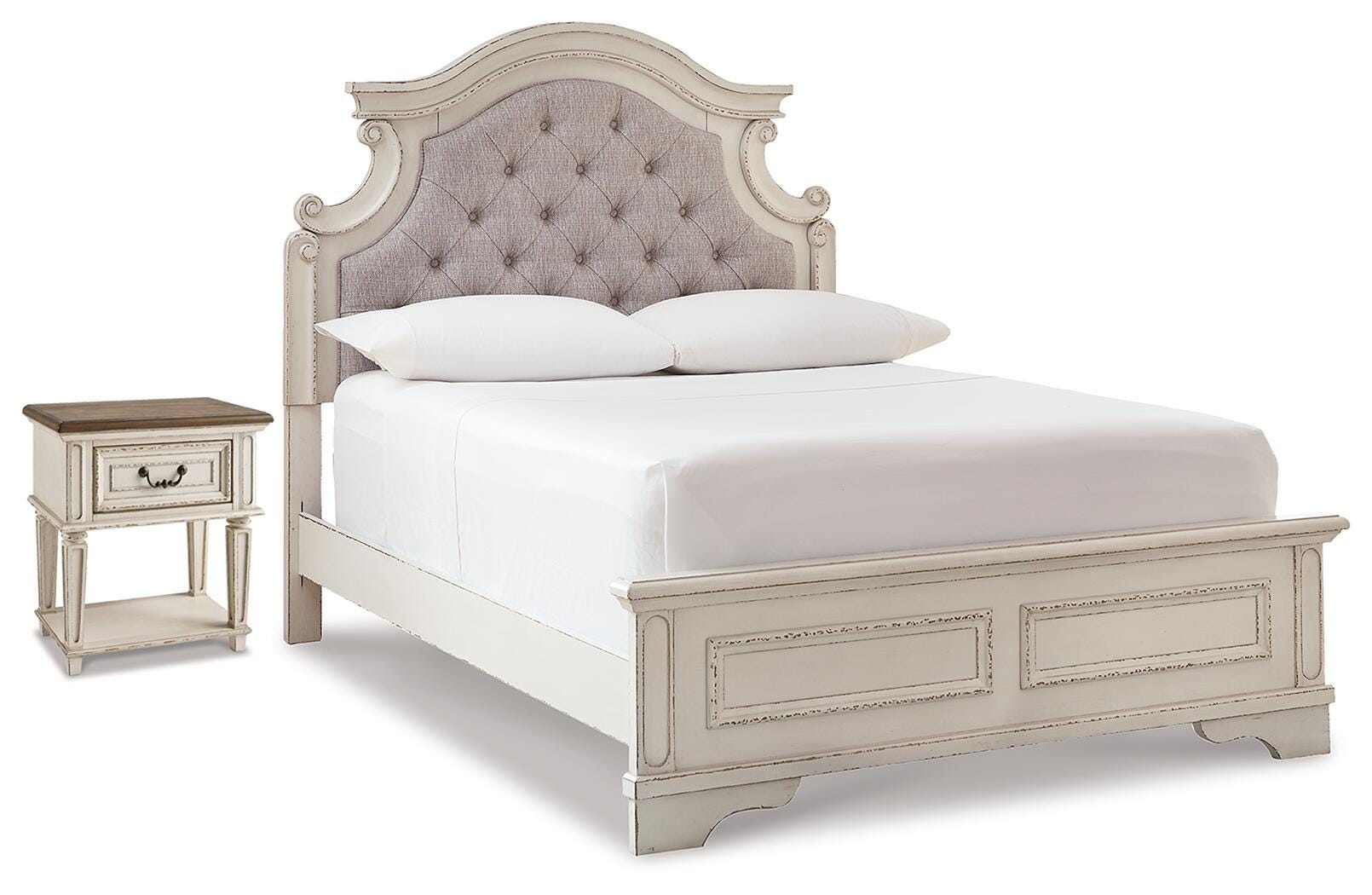 Realyn Full Upholstered Panel Bed and Nightstand (B102) Signature Design by Ashley® Bedroom