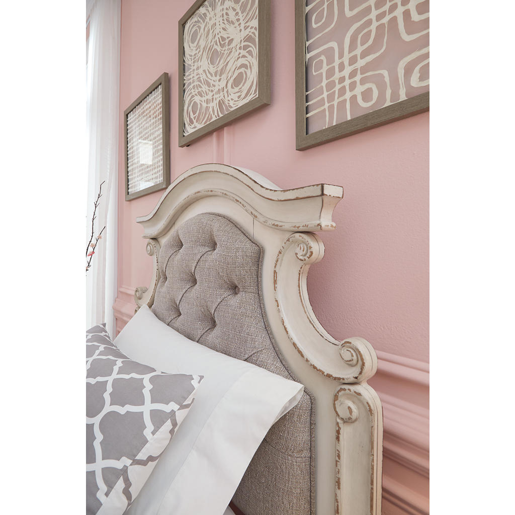 Realyn Queen Upholstery Panel Bed, Dresser, Chest, Nightstand, and Vanity Set Signature Design by Ashley® Uncategorized