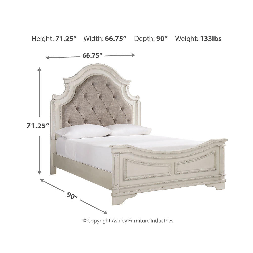 Realyn Queen Upholstered Panel Bed — Button-Tufted Signature Design by Ashley® Bedroom