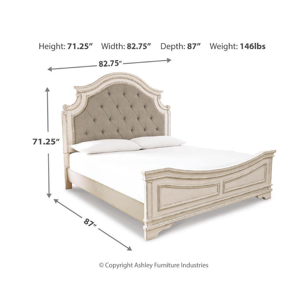 Realyn King Upholstered Panel Bed Signature Design by Ashley® Bedroom