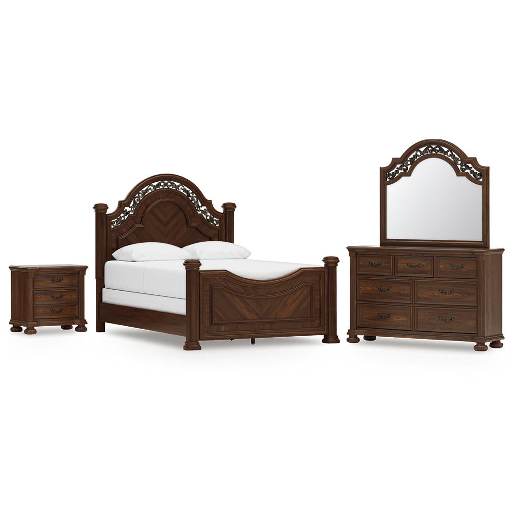 Lavinton Queen Poster Bed, Dresser, Mirror and Nightstand Signature Design by Ashley® Uncategorized