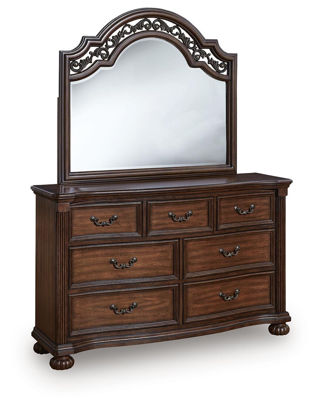 Lavinton California King Poster Bed, Dresser, Mirror and 2 Nightstands