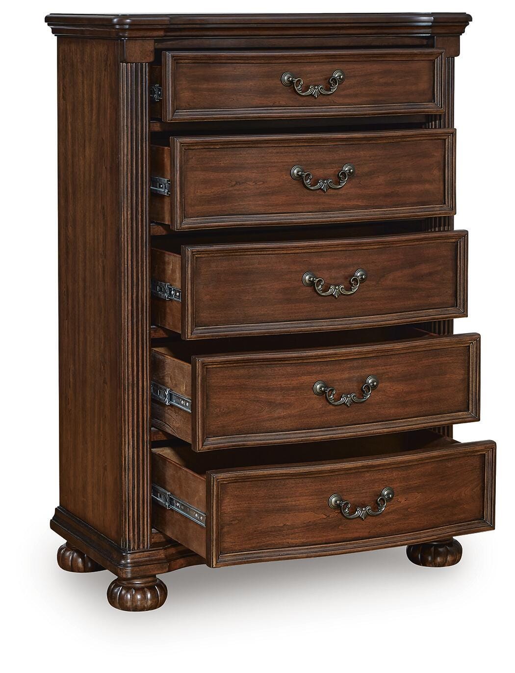 Lavinton King Poster Bed 6-Piece Set — Chest, Mirror, Nightstand Signature Design by Ashley® Bedroom