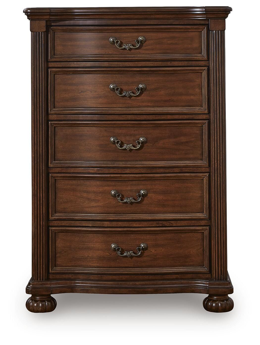 Lavinton King Poster Bed 6-Piece Set — Chest, Mirror, Nightstand Signature Design by Ashley® Bedroom
