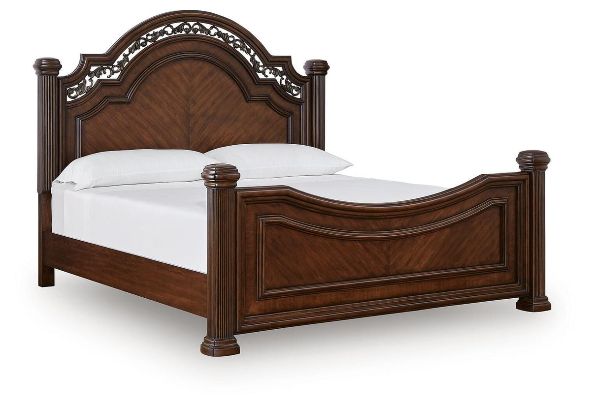 Lavinton King Poster Bed 6-Piece Set — Chest, Mirror, Nightstand Signature Design by Ashley® Bedroom