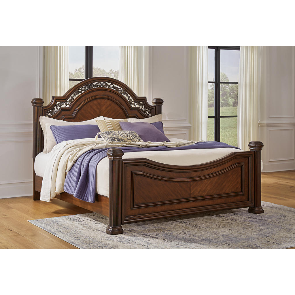 Lavinton King Poster Bed, Dresser, Mirror and Nightstand Signature Design by Ashley® Uncategorized