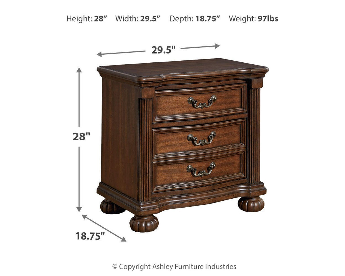 Lavinton King Poster Bed 6-Piece Set — Chest, Mirror, Nightstand Signature Design by Ashley® Bedroom