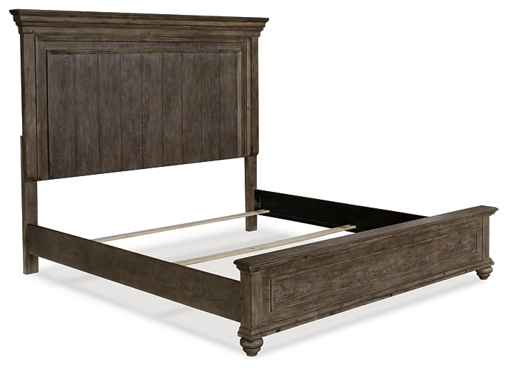 Johnelle California King Panel Bed, Dresser and Mirror