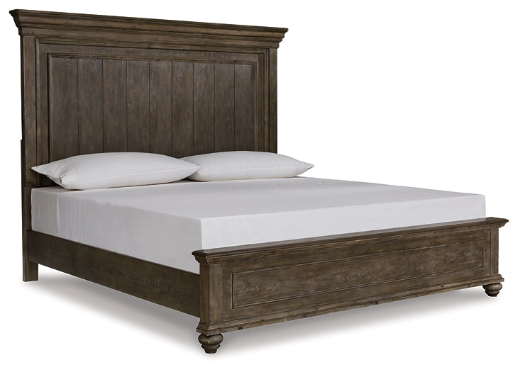 Johnelle California King Panel Bed, Dresser and Mirror