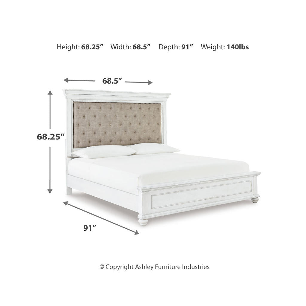 Kanwyn Queen Bed with Mirrored Dresser Benchcraft® Uncategorized