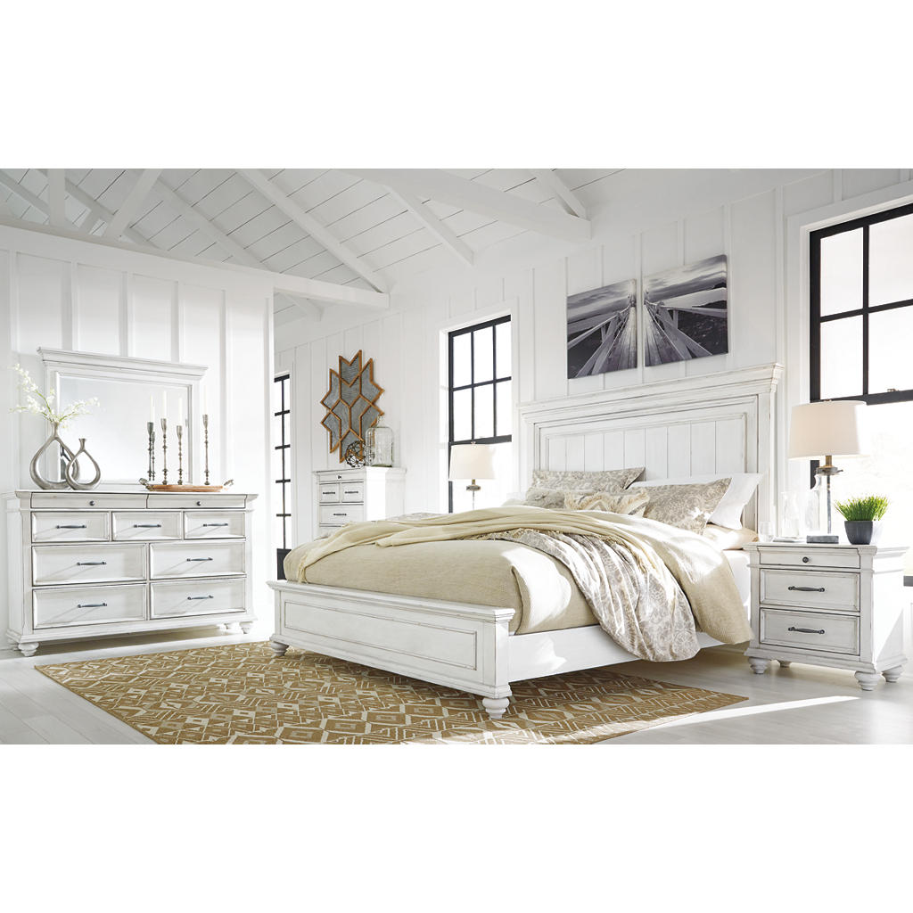 Kanwyn King Panel Bed, Dresser, Mirror, Chest and 2 Nightstands Benchcraft® Uncategorized