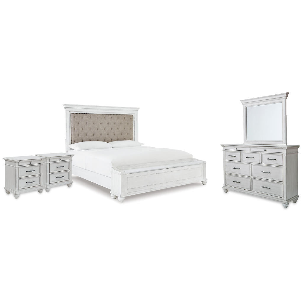 Kanwyn King Panel Bed, Dresser, Mirror and 2 Nightstands Benchcraft® Uncategorized