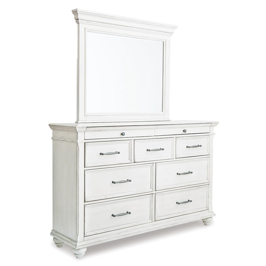 Kanwyn King Panel Bed with Storage, Dresser and Mirror Benchcraft® Uncategorized