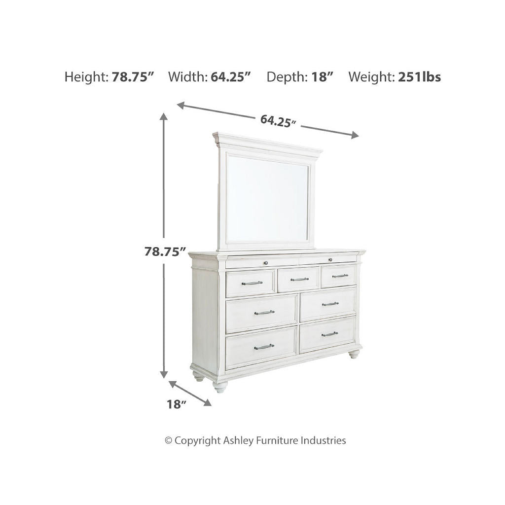 Kanwyn King Panel Bed, Dresser, Mirror and 2 Nightstands Benchcraft® Uncategorized