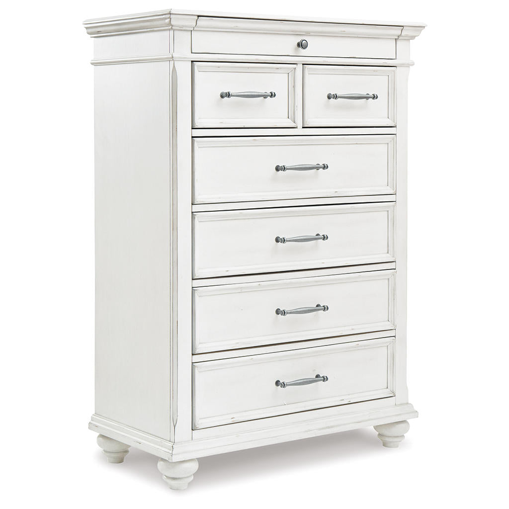 Kanwyn King Panel Bed, Dresser, Mirror, Chest and 2 Nightstands Benchcraft® Uncategorized