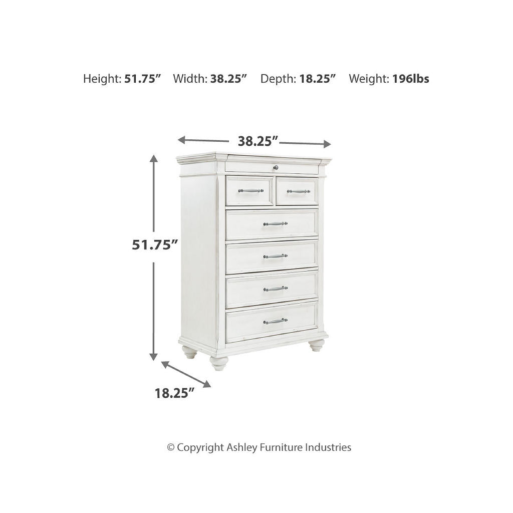 Kanwyn King Panel Bed, Dresser, Mirror, Chest and 2 Nightstands Benchcraft® Uncategorized