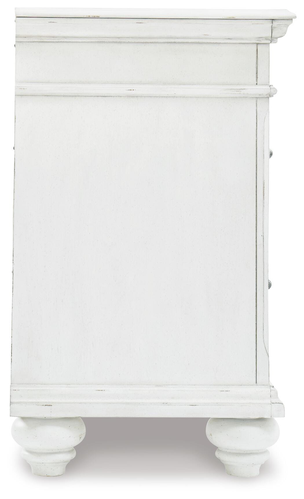 Kanwyn King Upholstered Panel Bed, Dresser and Nightstand