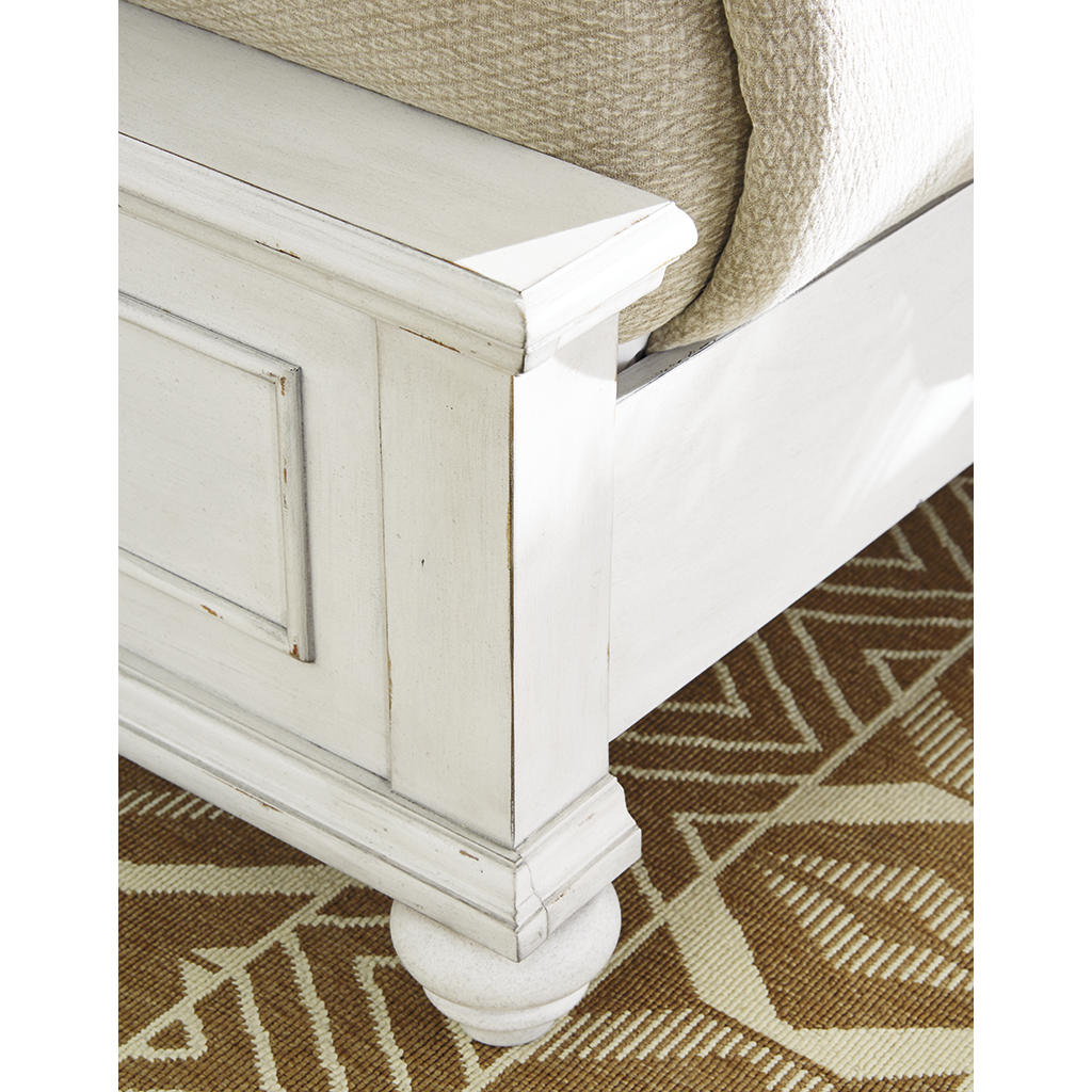 Kanwyn California King Panel Bed with Storage Bench Benchcraft® Bedroom