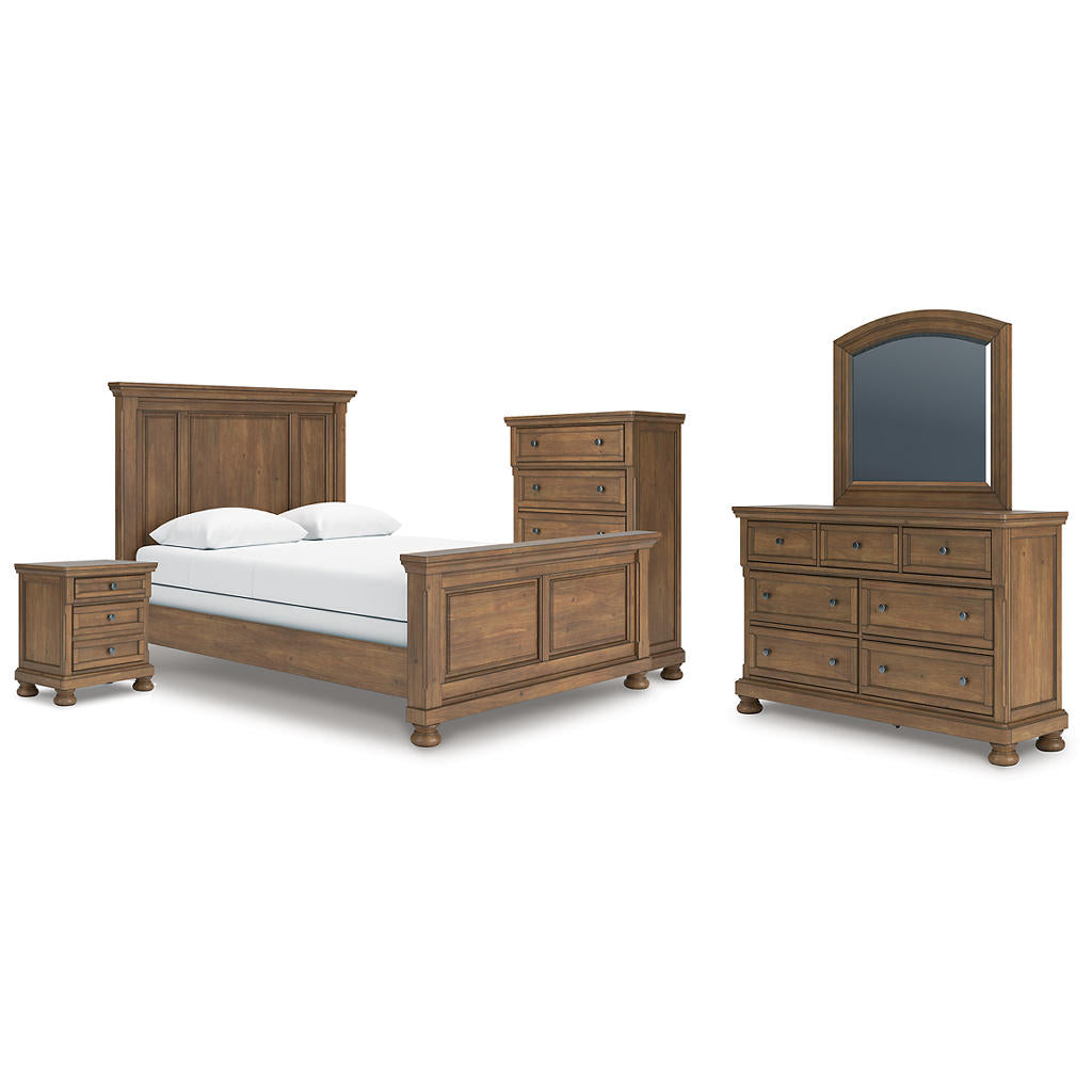 Feddinger Queen Panel Bed, Dresser, Mirror, Chest and Nightstand Signature Design by Ashley® Uncategorized