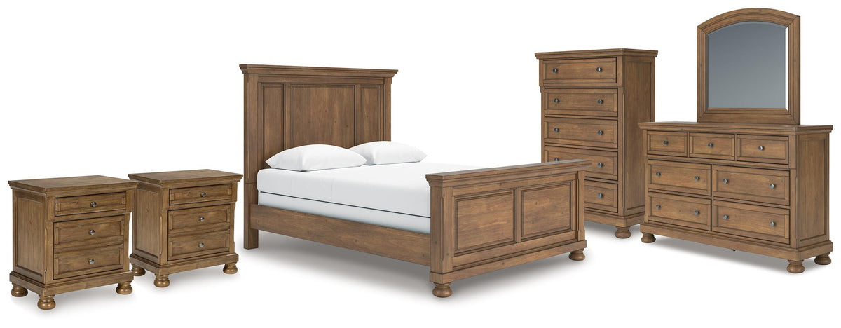 Feddinger Queen Panel Bed 7-Piece Set — Chest, 2 Nightstands Signature Design by Ashley® Bedroom