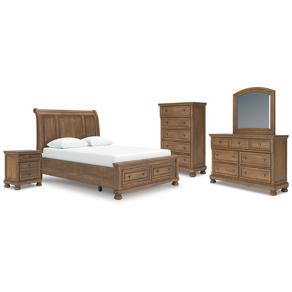 Feddinger Queen Sleigh Bed, Dresser, Mirror, Chest and Nightstand Signature Design by Ashley® Uncategorized