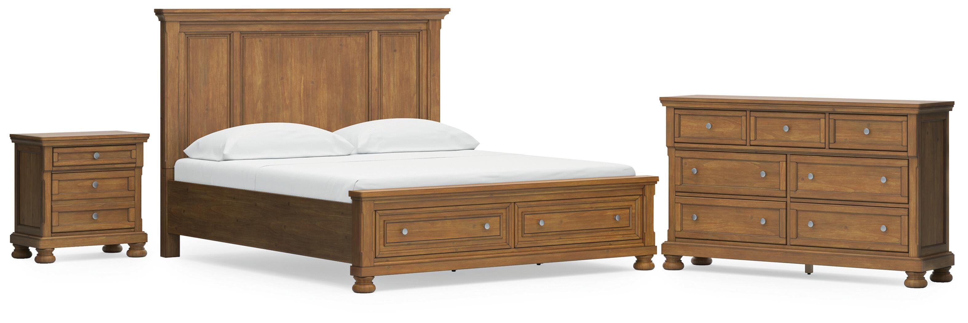 Feddinger California King Panel Storage Bed, Dresser and Nightstand Signature Design by Ashley® Bedroom