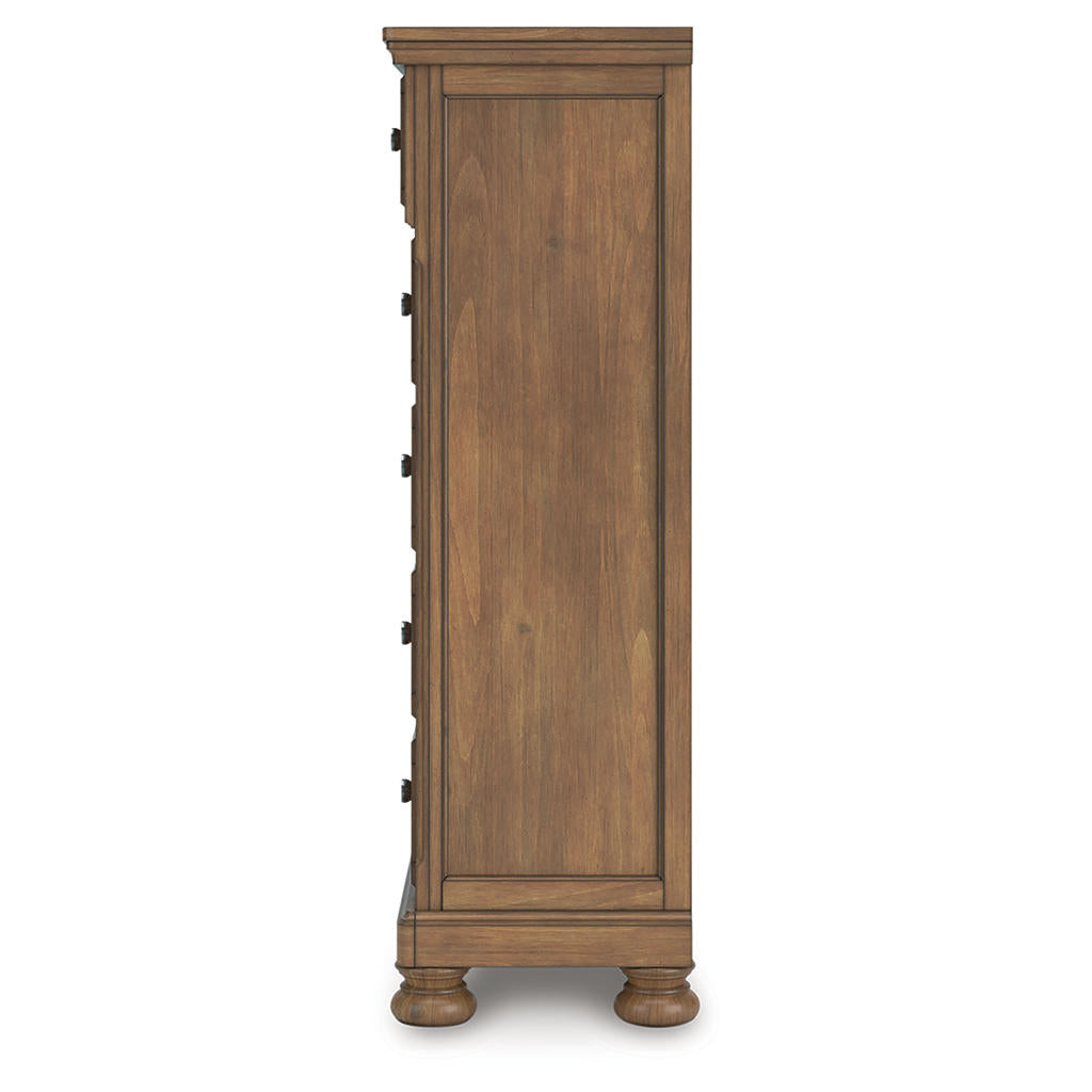 Feddinger Queen Sleigh Bed, Dresser, Mirror, Chest and Nightstand Signature Design by Ashley® Uncategorized