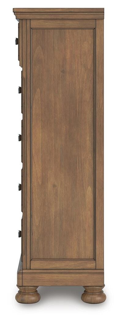 Feddinger King Panel Bed, Dresser, Mirror, Chest and 2 Nightstands