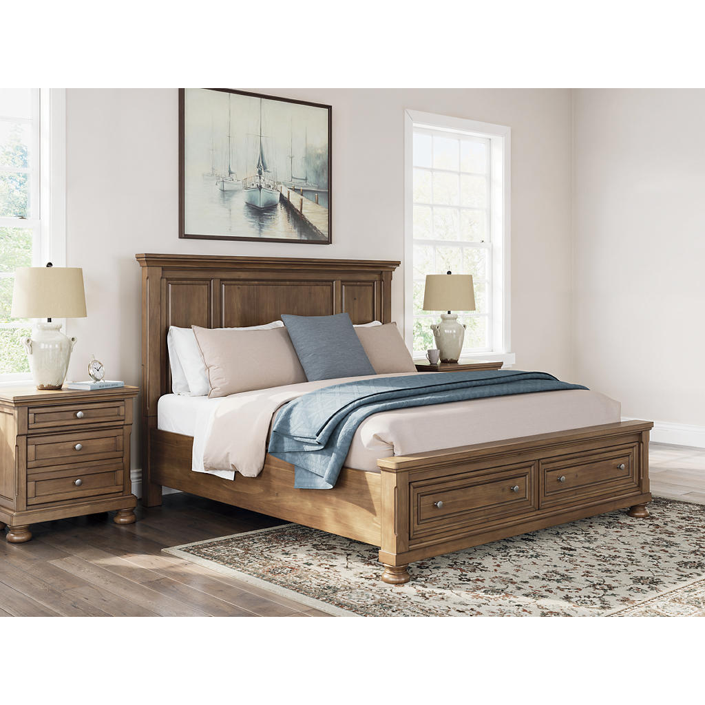 Feddinger Queen Sleigh Bed, Dresser, Mirror, Chest and Nightstand Signature Design by Ashley® Uncategorized