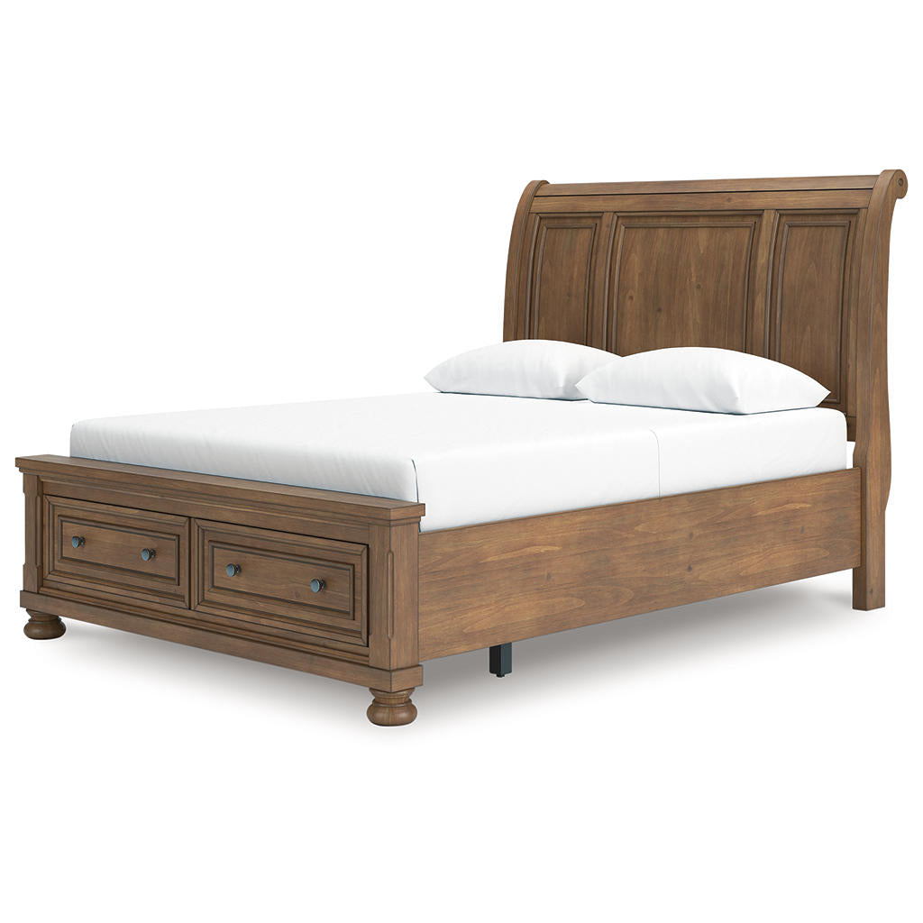 Feddinger Queen Storage Sleigh Bed Signature Design by Ashley® Bedroom