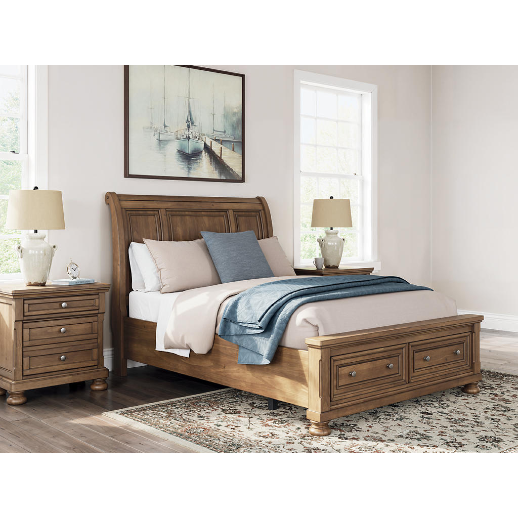 Feddinger Queen Sleigh Bed, Dresser, Mirror, Chest and Nightstand Signature Design by Ashley® Uncategorized