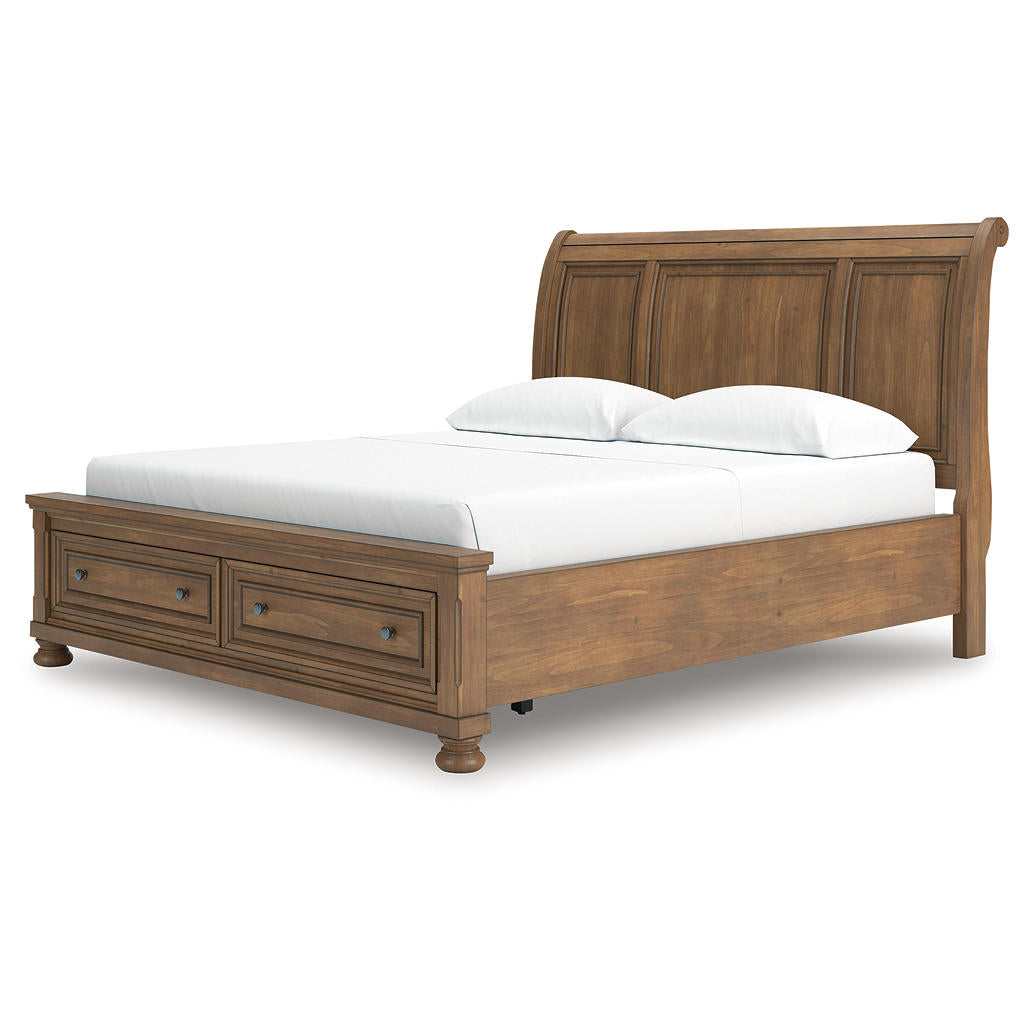 Feddinger California King Storage Sleigh Bed Signature Design by Ashley® Bedroom