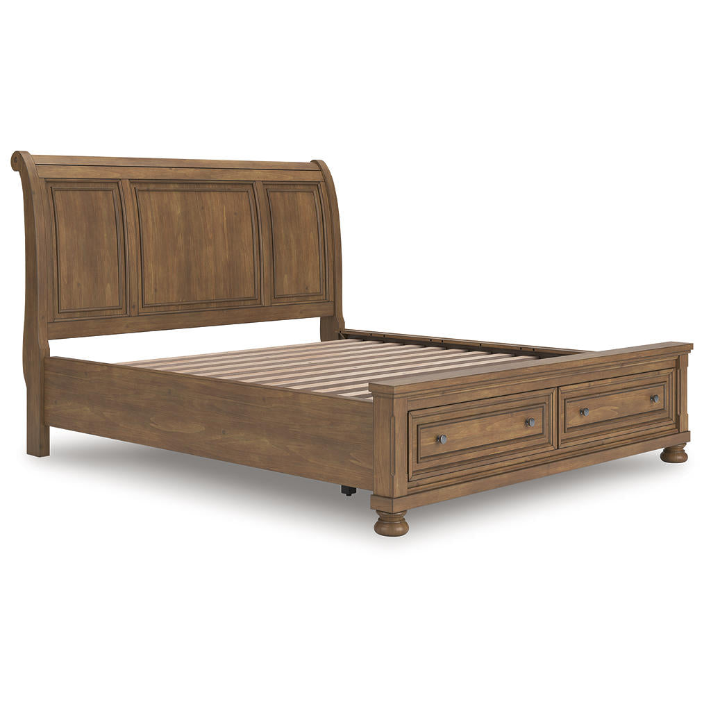 Feddinger California King Storage Sleigh Bed Signature Design by Ashley® Bedroom