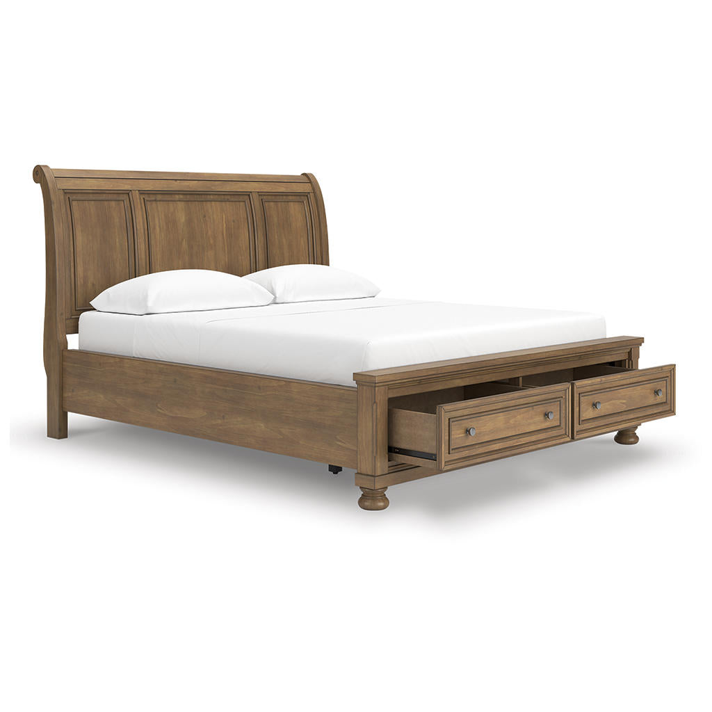 Feddinger California King Storage Sleigh Bed Signature Design by Ashley® Bedroom