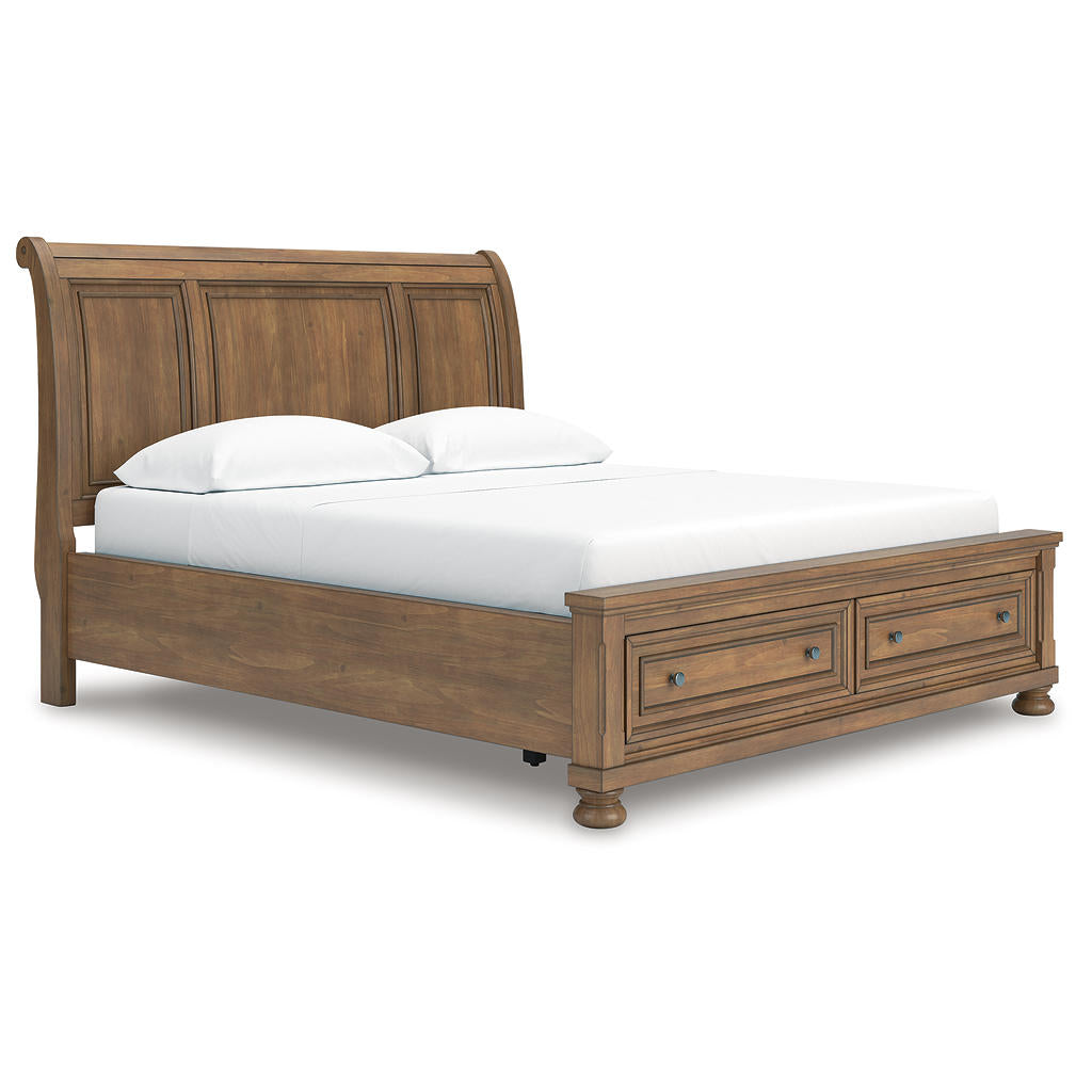 Feddinger California King Storage Sleigh Bed Signature Design by Ashley® Bedroom